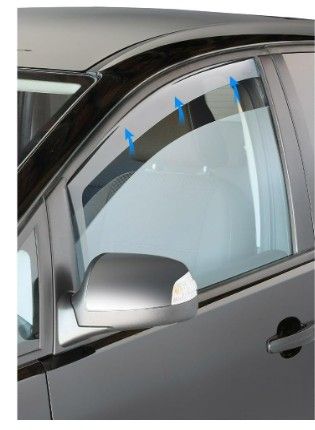 Slimline weathershields, front