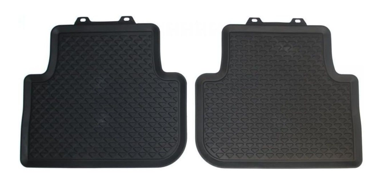 Floor Mats, Rubber Black, Rear