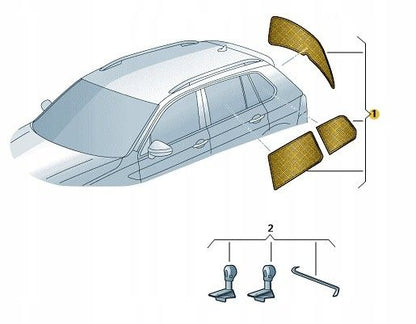 Volkswagen Sun Blind 5NA064365